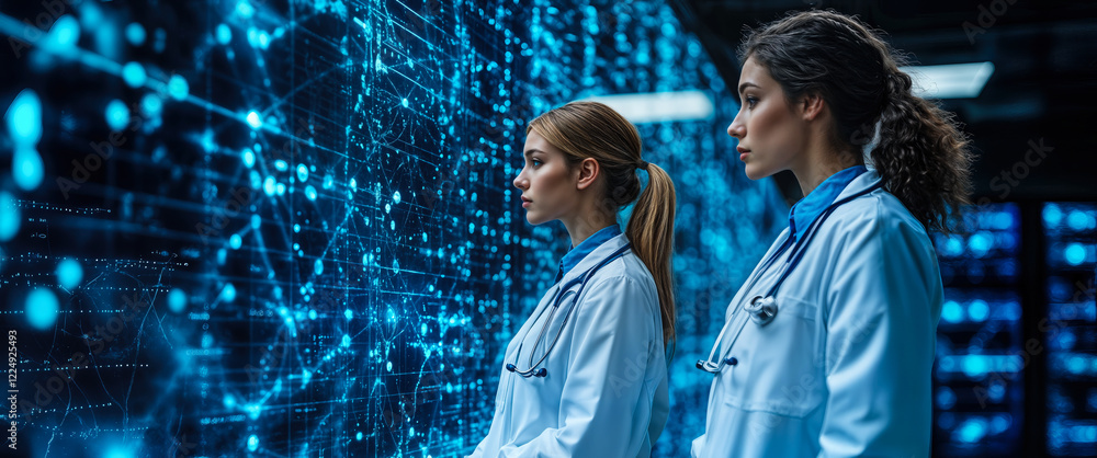 Poster healthcare technology consulting with generative ai integration