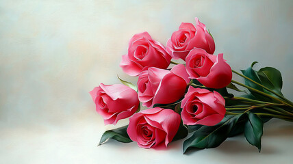 bouquet of pink roses