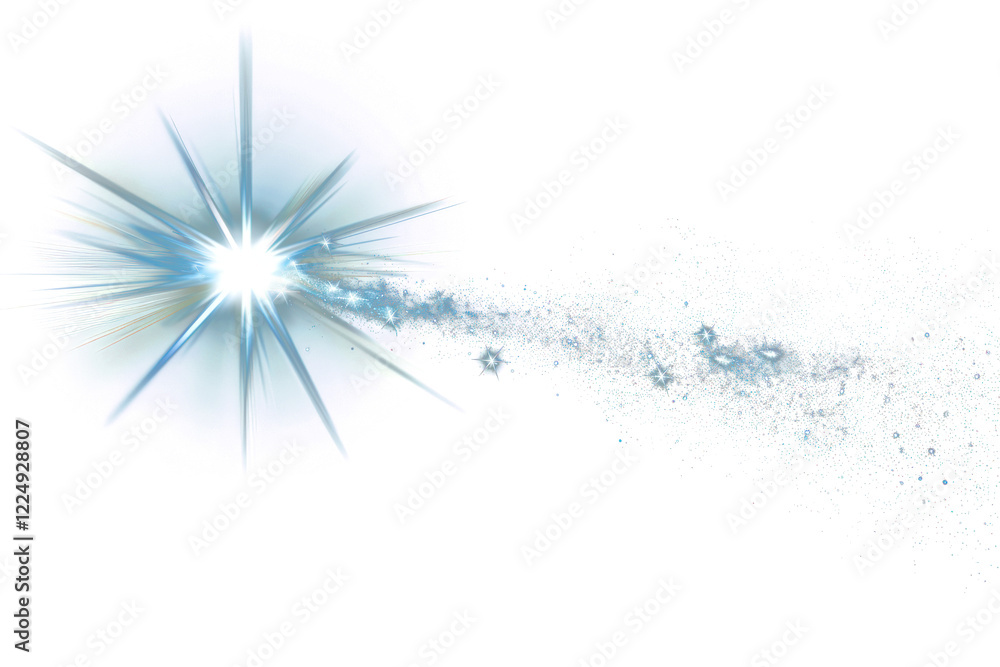 Canvas Prints png radiant starburst with trailing sparkles