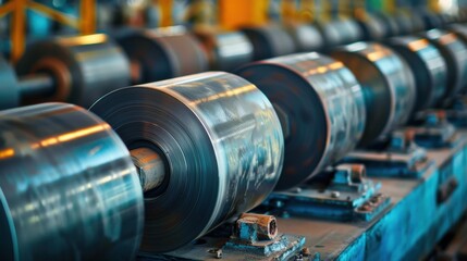 Steel Roller: A robust, cylindrical steel component used in machinery, ideal for compressing and smoothing surfaces in industries like construction or manufacturing.
