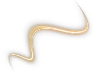 golden light swirl effect with sparkling trails, glowing waves, and shimmering particles. Perfect for luxury designs, festive decorations, Christmas themes, energy illustrations. PNG
