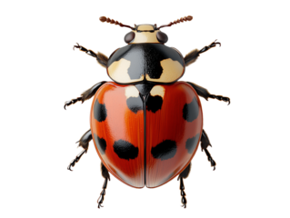 ladybug isolated on transparent background