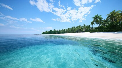 Fototapeta premium Tranquil Tropical Beach Scene