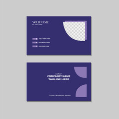 Modern and clean professional business card template