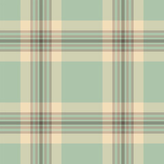 Elegant pastel plaid pattern in soft mint green and cream tones. Ideal for textile designs, website backgrounds, or crafting projects.