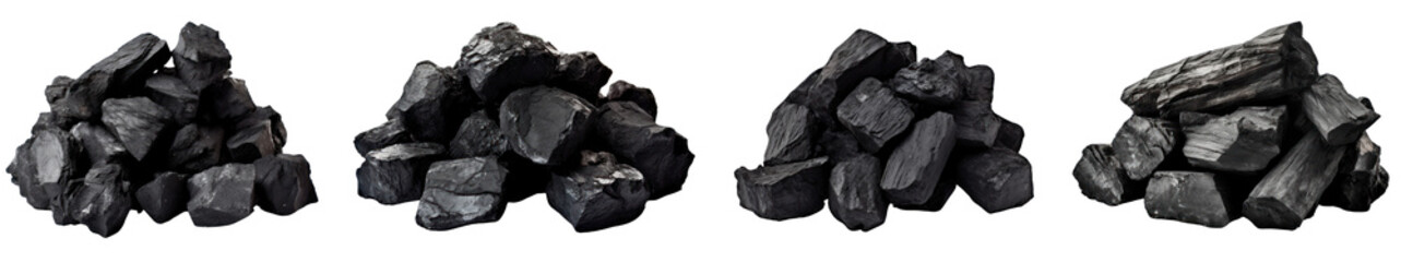 Obraz premium Rocks png cut out element set, transparent background