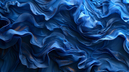 Obraz premium blue silk background