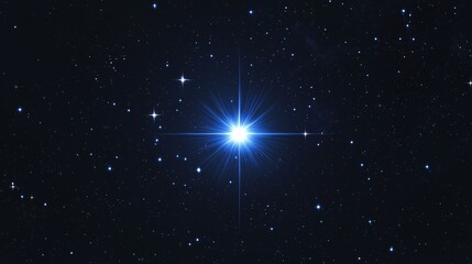 shining star on a black background. a nice wall paper