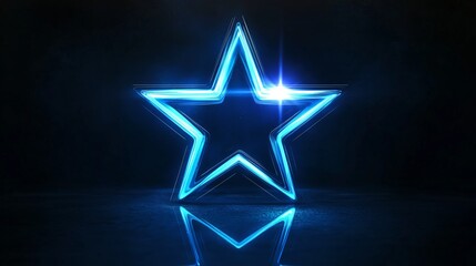 shining star on a black background. a nice wall paper
