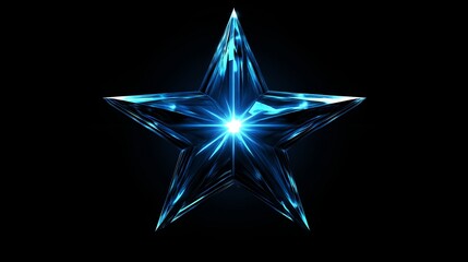 shining star on a black background. a nice wall paper