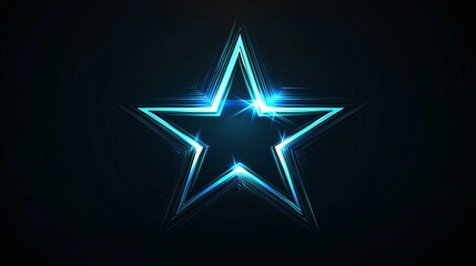 shining star on a black background. a nice wall paper