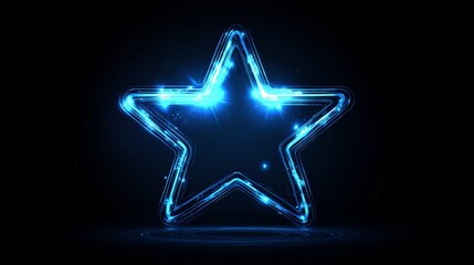 shining star on a black background. a nice wall paper