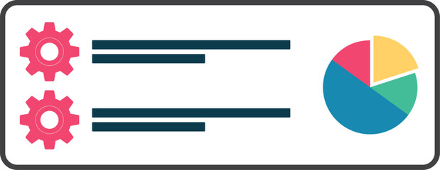 PrintData Analytics Dashboard Settings Configuration Pie Chart Report Management System