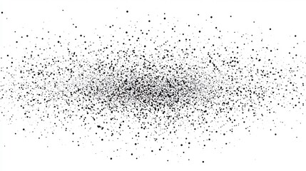 Obraz premium Abstract Black and White Dot Dispersion
