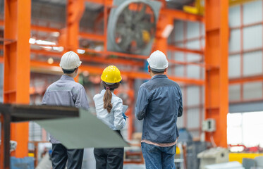 Client Consultation at Metal Sheet Factory