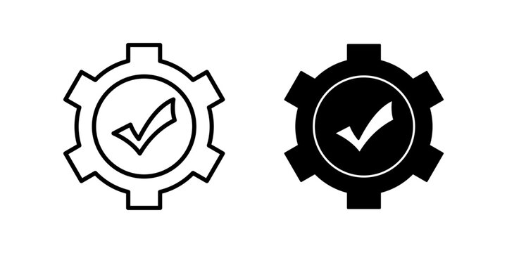 easy installation Icon set. Symbol isolated white background. vector illustration. color editable.