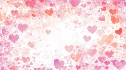 Soft Pastel Heart Background in Light Pink and Lavender