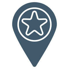 Favorite Location  Icon Element For Design