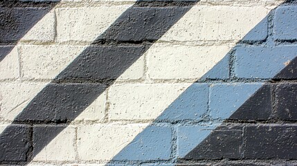 Dynamic geometric mural design urban setting wall art industrial environment close-up view visual concepts