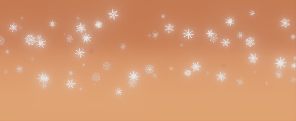 Abstract Background with Falling Snowflakes