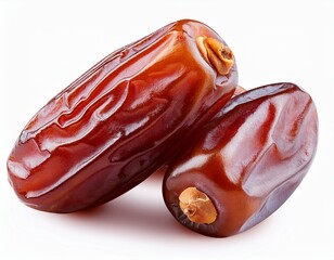Natural Date Fruit Isolated in AI-Generated Image 3D Rendered Date Fruit Isolated with Clear Background
