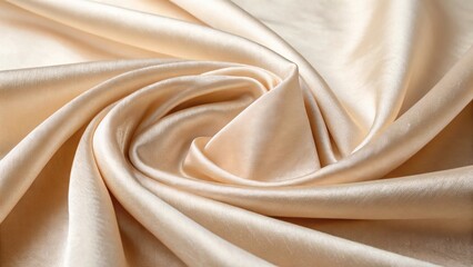 Obraz premium Beige Silk Fabric Drape