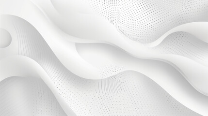 Fototapeta premium Elegant Light White-Colored Background Illustration with Soft Minimal Glow