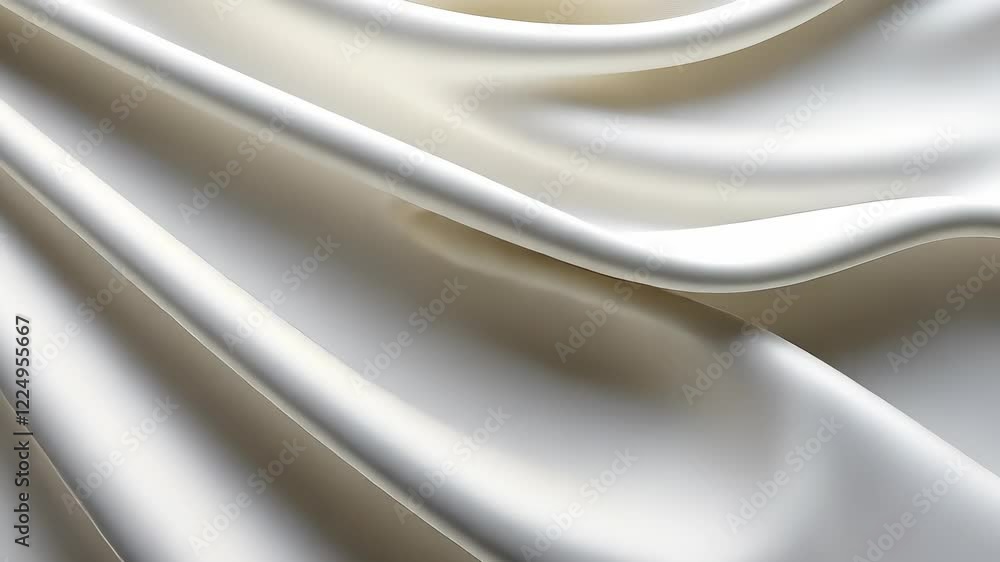 Poster white fabric with a pattern that is not visible