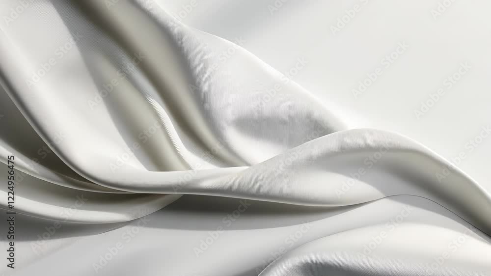 Poster white fabric with a pattern that is not visible