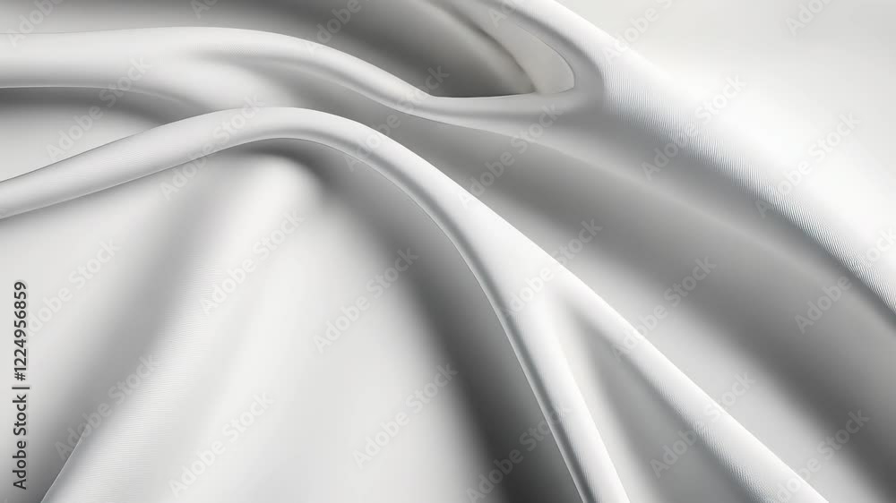 Poster white fabric with a pattern that is not visible
