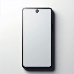 Close-up view of a smartphone mockup
