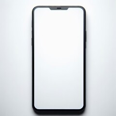 Close-up view of a smartphone mockup
