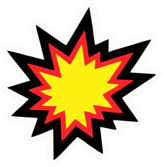 Fototapeta premium Comic Boom Effect