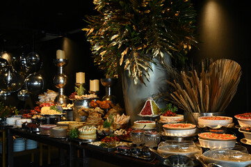 christmas ,table setting with decorations,christmas cookies and candle, table setting for a dinner, table with food, haute cuisine, table with food, christmas decorations
