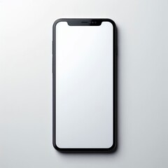 Close-up view of a smartphone mockup
