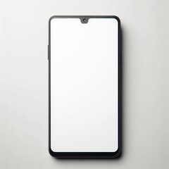 Close-up view of a smartphone mockup
