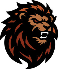 Fierce Lion Mascot Logo Icons – Powerful and Aggressive Vector Illustration © Aris