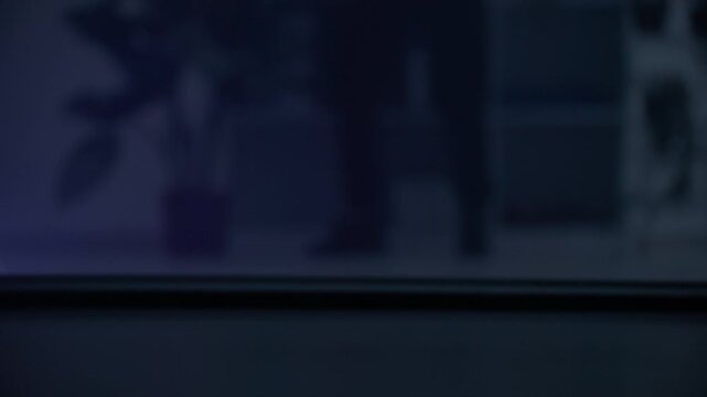 security and safety from theft, man escapes from the premises, legs close-up