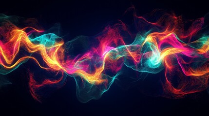 Fototapeta premium Dynamic Abstract Streams of Light in Motion