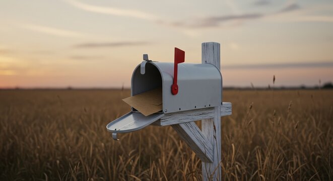 mailbox in the grass
