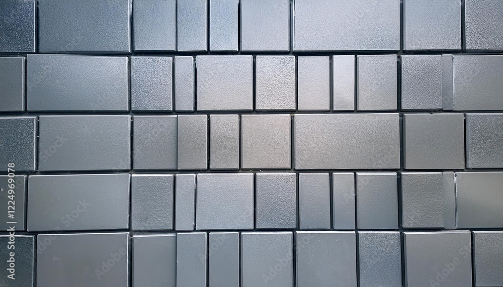 Aufkleber stylish and modern 3d rectangular tile wall background with clean lines and geometric patterns perfe