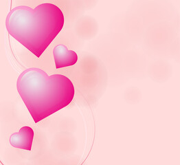 heart valentines day background elements