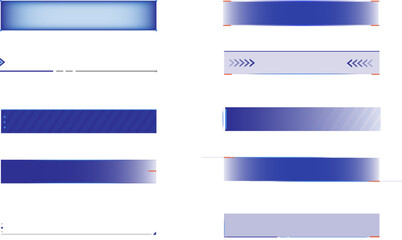 Fototapeta premium Banners for broadcasting against transparent background with negative space. Set of news bars with copy space. Television video template. Concept of social media, information.