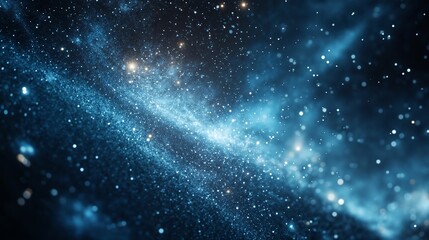 Obraz premium Deep space nebula with stars and cosmic clouds. Perfect for scientific education and astronomy themes.