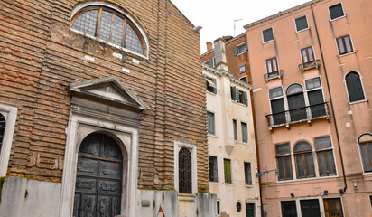 Italy. Venice. Canals, buildings, bridges. Boats, yachts, ships