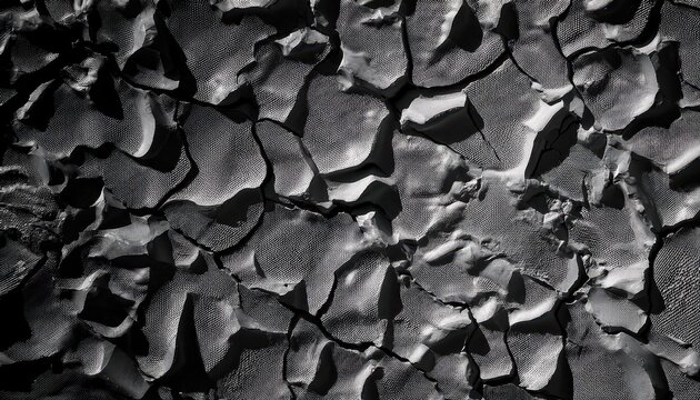 Striking K High Definition Black and White Texture Showcasing Roughness and Height Maps for Authentic 3D Materials, Evoking a Raw, Natural Sculptural Aesthetic.