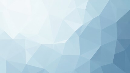 Obraz premium Serene Abstract Low-Poly Background with Subtle Gradient and Soft Hues of Blue