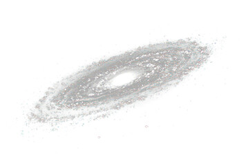 Fototapeta premium PNG Spiral galaxy space universe night.