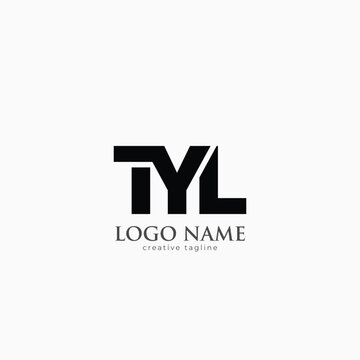 Letter TYL logo design fully editable vector template