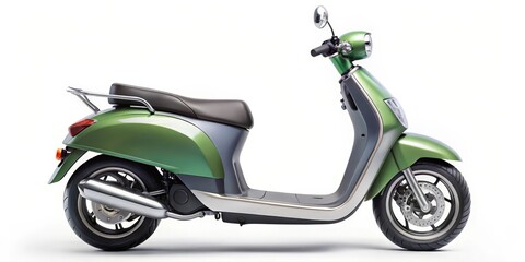 Green Scooter Side View